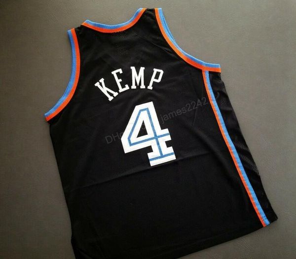 custom retro #4 shawn kemp basketball jersey men's stitched black any size 2xs-3xl 4xl 5xl name or number ing, Black;red 
custom retro #4 shawn kemp basketball jersey men's stitched black any size 2xs-3xl 4xl 5xl name or number ing, Black;red