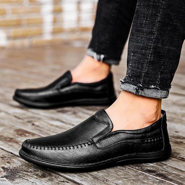 genuine leather men loafers slip on dress shoes men boat shoe casual shoes handmde sewing man party wedding footwear, Black
genuine leather men loafers slip on dress shoes men boat shoe casual shoes handmde sewing man party wedding footwear, Black