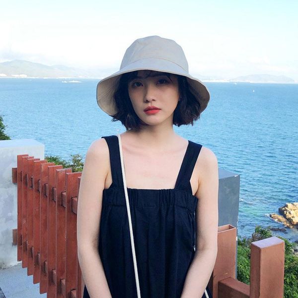 wide brim hats summer bucket hat for women soft cotton solid color big outdoor sun portable foldable panama cap lady caps, Blue;gray
wide brim hats summer bucket hat for women soft cotton solid color big outdoor sun portable foldable panama cap lady caps, Blue;gray