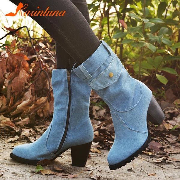 boots karin 2021 big size 43 zip up denim woman shoes spike high heels concise fashion dropship lady boots1, Black
boots karin 2021 big size 43 zip up denim woman shoes spike high heels concise fashion dropship lady boots1, Black