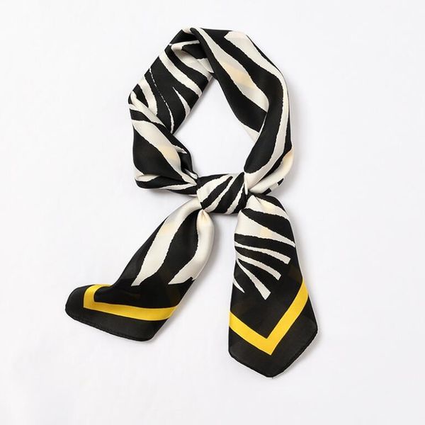 yishine 70x70cm autumn fashion zebra prints women multifunction polyester silk scarf satin small square bandana handkerchief, Blue;gray
yishine 70x70cm autumn fashion zebra prints women multifunction polyester silk scarf satin small square bandana handkerchief, Blue;gray