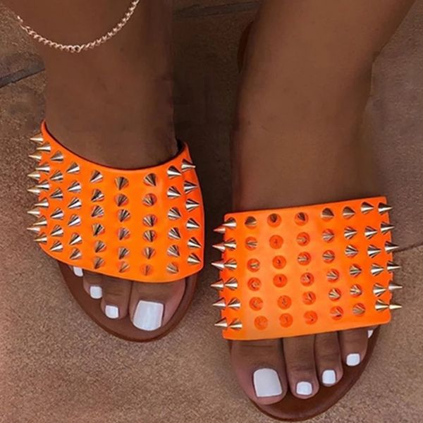 2021 new summer women rivet candy color ladies flat slides open toe non-slip outdoor beach lightweight sandals slippers zzyu, Black
2021 new summer women rivet candy color ladies flat slides open toe non-slip outdoor beach lightweight sandals slippers zzyu, Black