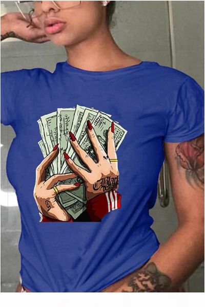 womens designer tshirts summer fashion dollar print crew neck short sleeve tees casual ladies plus size women clothing multiple styles, White
womens designer tshirts summer fashion dollar print crew neck short sleeve tees casual ladies plus size women clothing multiple styles, White