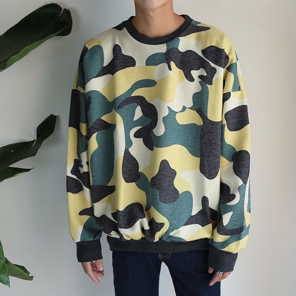 2020 spring new men's fashion tide camouflage round collar long sleeve pullovers loose casual hoodies sweatshirts m-xl, Black
2020 spring new men's fashion tide camouflage round collar long sleeve pullovers loose casual hoodies sweatshirts m-xl, Black