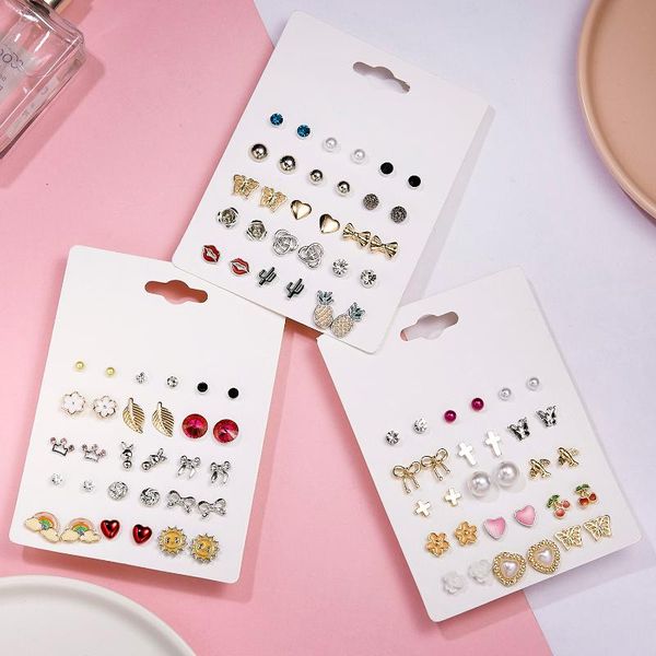 stud 15 pairs/lot earring for women fashion simple cross heart bowknot mini ball piercing earrings daily life jewelry 2021, Golden;silver
stud 15 pairs/lot earring for women fashion simple cross heart bowknot mini ball piercing earrings daily life jewelry 2021, Golden;silver