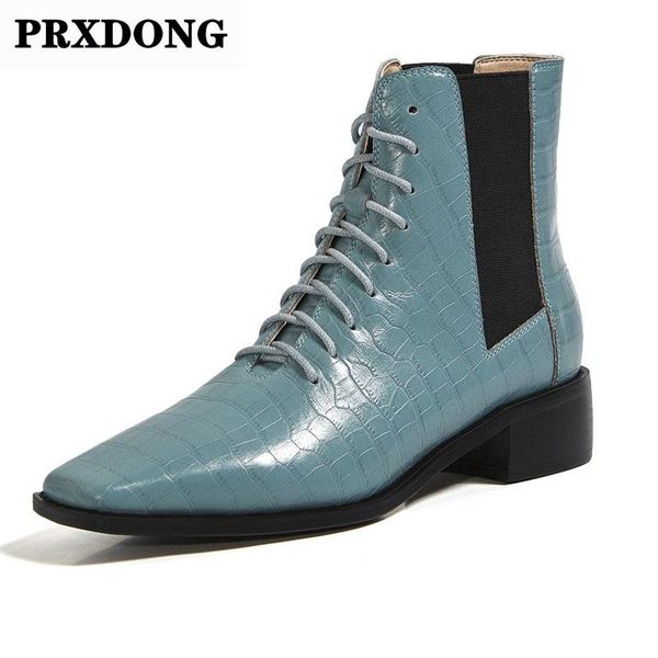 new brand women ankle boots shoes med heels genuine leather blue beige shoes woman dress party office ladies casual short boots, Black
new brand women ankle boots shoes med heels genuine leather blue beige shoes woman dress party office ladies casual short boots, Black