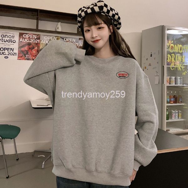 women's hoodies & sweatshirts hiphop round neck sweater women's autumn winter loose ins lazy wind bf plush thickened chic top, Black
women's hoodies & sweatshirts hiphop round neck sweater women's autumn winter loose ins lazy wind bf plush thickened chic top, Black