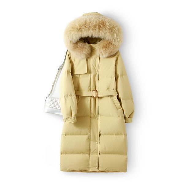 2021 new cold winter real natural skin 90% white women's thicken jacket proof of long loose water down parkas oljd, Black
2021 new cold winter real natural skin 90% white women's thicken jacket proof of long loose water down parkas oljd, Black