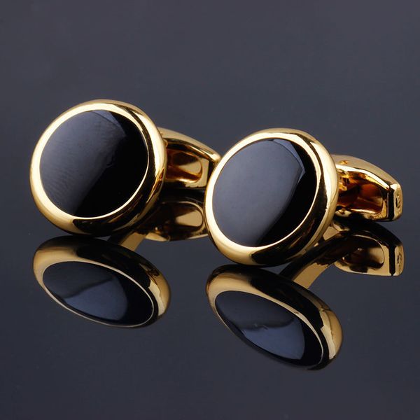 luxury fashion black round plated cufflinks arm buttons for women men business shirts cuff links wedding jewelry fpjxz31 t200305, Silver
luxury fashion black round plated cufflinks arm buttons for women men business shirts cuff links wedding jewelry fpjxz31 t200305, Silver