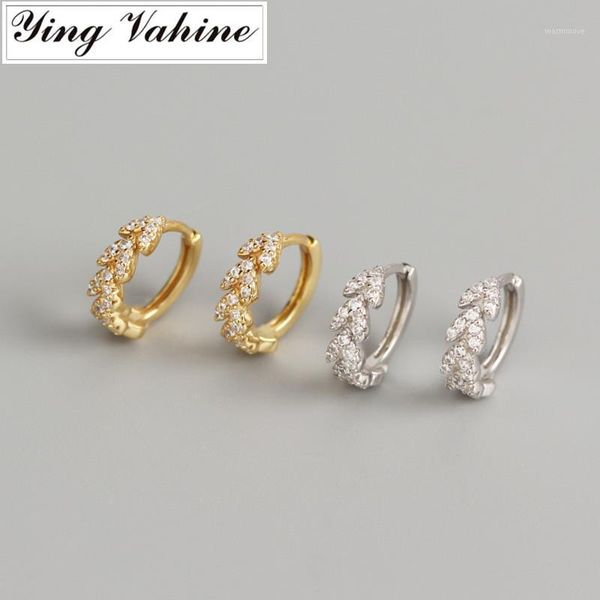 ying vahine new 100% 925 sterling silver small zircons leaves stud earrings for women1, Golden;silver
ying vahine new 100% 925 sterling silver small zircons leaves stud earrings for women1, Golden;silver