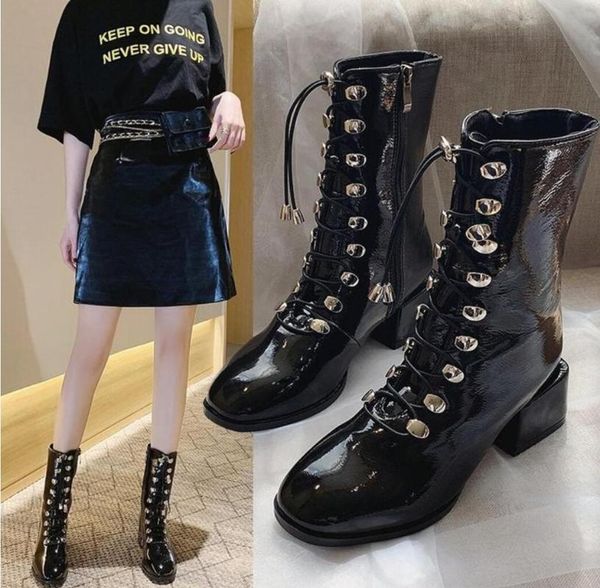 patent botas women motorcycle ankle boots female lace up platforms thick with black leather oxford high heels 2020 botas mujer
patent botas women motorcycle ankle boots female lace up platforms thick with black leather oxford high heels 2020 botas mujer
