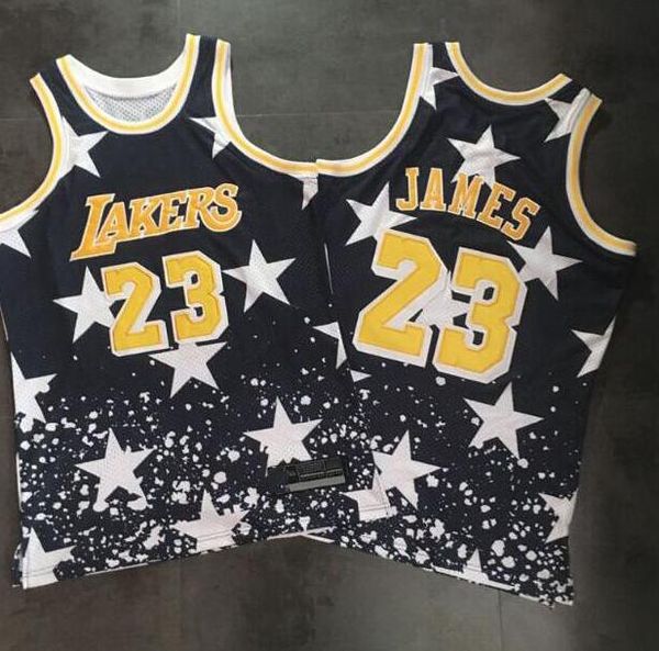 men los angeles lakers 23 james hardwoods classics retro jersey, Black;red 
men los angeles lakers 23 james hardwoods classics retro jersey, Black;red