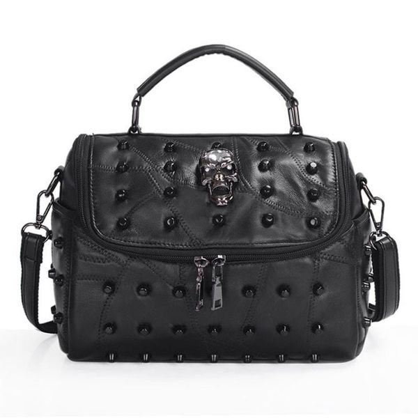 women split sheep leather messenger rivet skull tote handbag travel crossbody satchel purse handle bags c1223
women split sheep leather messenger rivet skull tote handbag travel crossbody satchel purse handle bags c1223