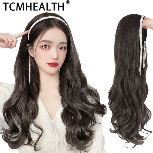 fringed headband wig detachable long curly big wave fashion net red crystal head band full head cover wigs, Black
fringed headband wig detachable long curly big wave fashion net red crystal head band full head cover wigs, Black