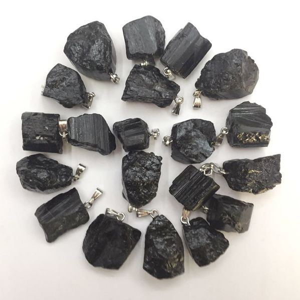 2020 z new fashion noble black tourmaline small chaotic stone necklace pendant 50 per pack low price q1107, Silver
2020 z new fashion noble black tourmaline small chaotic stone necklace pendant 50 per pack low price q1107, Silver