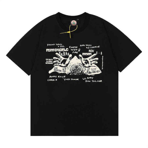 summer 2022 trendy travisscott goat music festival peripheral triangular eye men's and women's short sleeve t-shirt, White;black
summer 2022 trendy travisscott goat music festival peripheral triangular eye men's and women's short sleeve t-shirt, White;black