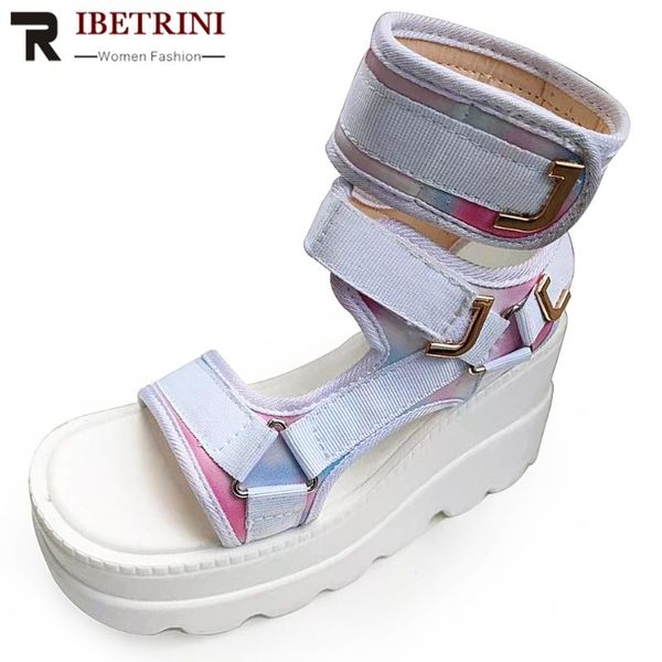 sandals ribetrini ins 2021 women open toe shoes mixed color buckle platform summer high wedges, Black
sandals ribetrini ins 2021 women open toe shoes mixed color buckle platform summer high wedges, Black