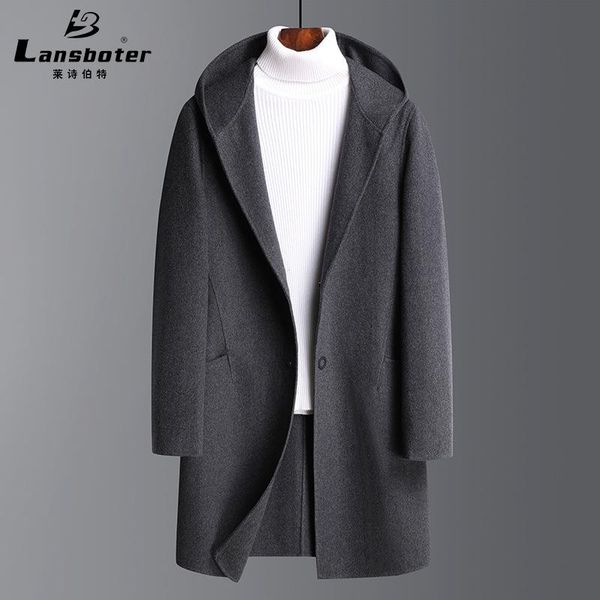 qiu dong long wool coat male hooded double-sided double-sided cloth woolen cloth coat male men cashmere, Black
qiu dong long wool coat male hooded double-sided double-sided cloth woolen cloth coat male men cashmere, Black
