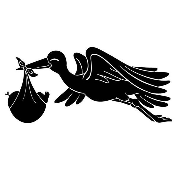 16.4cm*7.4cm flying stork carrying baby fashion stickers decals vinyl black/silver s3-6803
16.4cm*7.4cm flying stork carrying baby fashion stickers decals vinyl black/silver s3-6803
