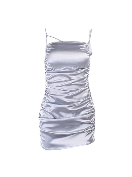 2021 summer new elegant electro-optical neblina blue imitation silk spaghetti strap mini dressed in women's party q132, Black;gray
2021 summer new elegant electro-optical neblina blue imitation silk spaghetti strap mini dressed in women's party q132, Black;gray