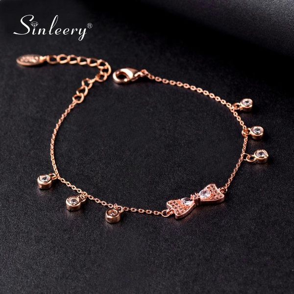 sinleery cute bow knot adjustable women bracelet rose gold silver color chain tiny zirconia beautiful bracelet jewelry sl103 ssa, Black
sinleery cute bow knot adjustable women bracelet rose gold silver color chain tiny zirconia beautiful bracelet jewelry sl103 ssa, Black