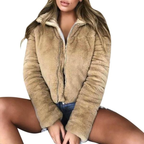 women's fur & faux coat women winter jacket fashion oversize lapel warm trend outerwear female zip teddy coats abrigo mujer, Black
women's fur & faux coat women winter jacket fashion oversize lapel warm trend outerwear female zip teddy coats abrigo mujer, Black