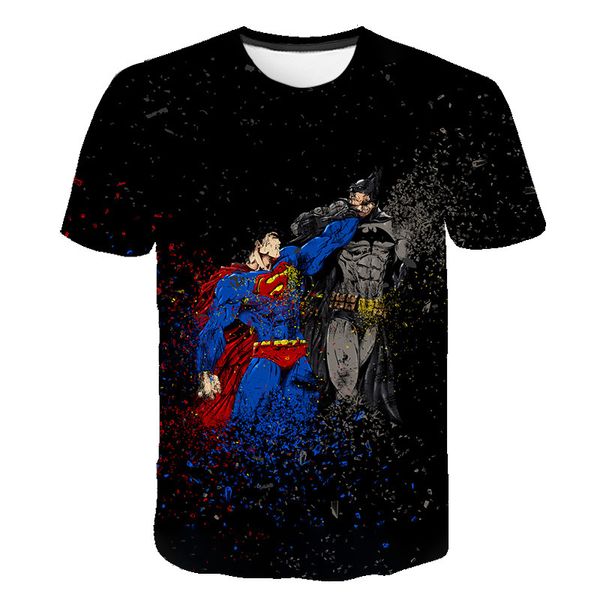 

superman/batman/spider man/captain america /hulk/iron man 3d men 3d print shirts plus size funny graphic men clothing