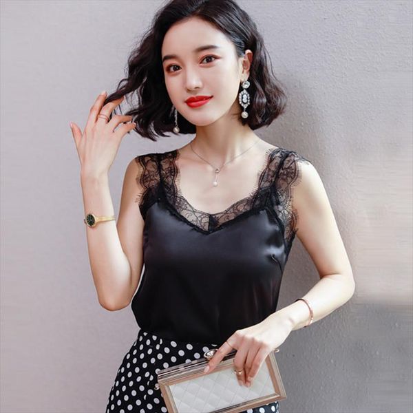 lace tank 2020 women solid camis spaghetti strap summer camis shirts backless solid casual basic plus size, White
lace tank 2020 women solid camis spaghetti strap summer camis shirts backless solid casual basic plus size, White