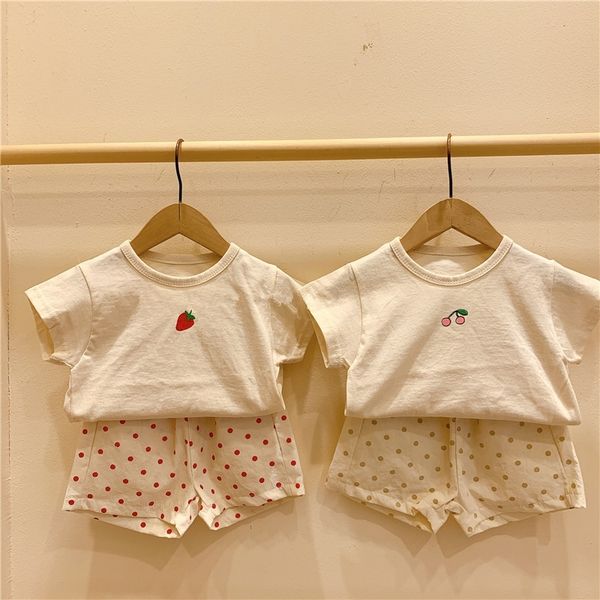 newborn toddler kids baby clothes sets boys girls cherry print t-shirt dot short pants outfits children clothes suit y200803, White
newborn toddler kids baby clothes sets boys girls cherry print t-shirt dot short pants outfits children clothes suit y200803, White
