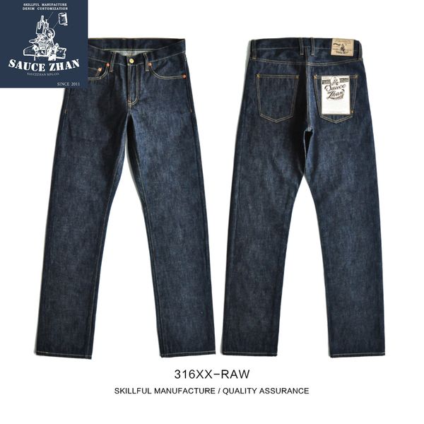 saucezhan 316xx-raw straight raw selvedge unsanforized denim men mens jeans brand 201111, Blue
saucezhan 316xx-raw straight raw selvedge unsanforized denim men mens jeans brand 201111, Blue