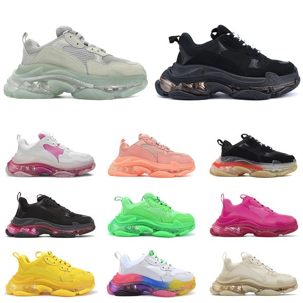 2020 triple s clear sole men women platform shoes fashion paris sneakers black white neon green pink mens trainers casual jogging walking
2020 triple s clear sole men women platform shoes fashion paris sneakers black white neon green pink mens trainers casual jogging walking
