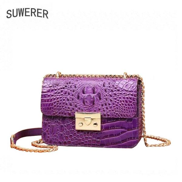 suwerer brand women's bag 2020 new leather small square bag luxury crocodile shoulder messenger chain
suwerer brand women's bag 2020 new leather small square bag luxury crocodile shoulder messenger chain