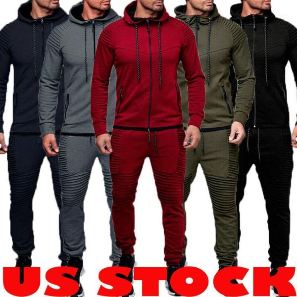 2pcs men tracksuit sport jacket+pants casual sport jogging athletic trainer suit1, Gray
2pcs men tracksuit sport jacket+pants casual sport jogging athletic trainer suit1, Gray