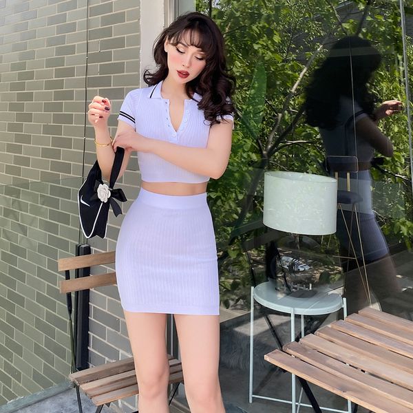 2021 summer new knitted short shirt girl style + hip wrap high waist mini skirt of two tight elastic set feminine sets fpqu, Black;gray
2021 summer new knitted short shirt girl style + hip wrap high waist mini skirt of two tight elastic set feminine sets fpqu, Black;gray