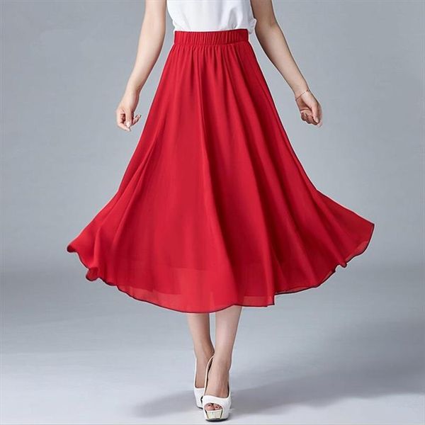 2020 chiffon skirts women high elastic waist pleated long summer skirt casual solid vestidos plus size 5xl 6xl 7xl new skirts, Black
2020 chiffon skirts women high elastic waist pleated long summer skirt casual solid vestidos plus size 5xl 6xl 7xl new skirts, Black