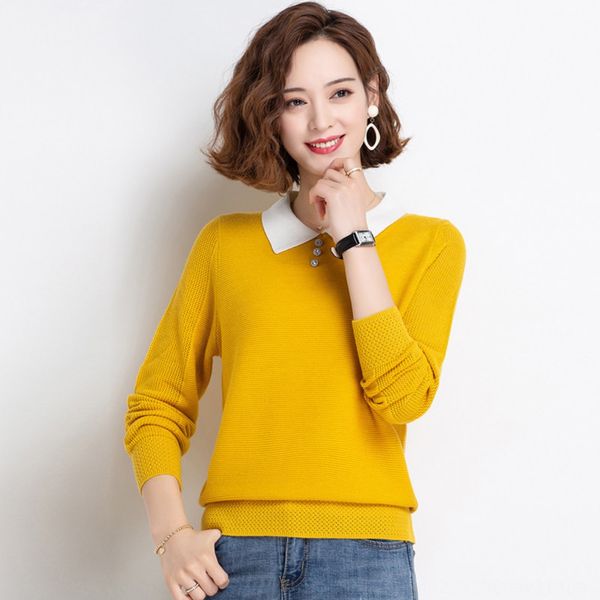 baby collar sweaterdress sweater women's spring and autumn dress 2020 new women's autumn shirt collar knitted bottom sweater thin, White;black
baby collar sweaterdress sweater women's spring and autumn dress 2020 new women's autumn shirt collar knitted bottom sweater thin, White;black