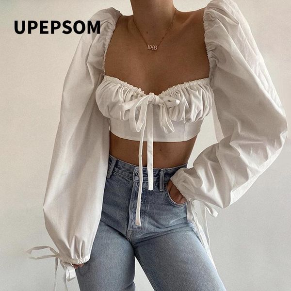 upepsom solid lace up white blouse crop low cut long lantern sleeve for women clubwear clothes 2020 stylish
upepsom solid lace up white blouse crop low cut long lantern sleeve for women clubwear clothes 2020 stylish