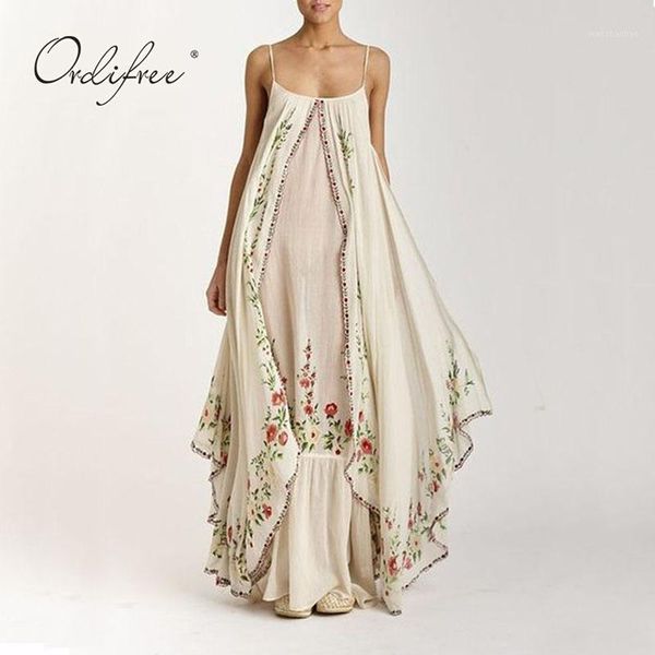 ordi2020 summer women floral long dress spaghetti strap vintage flower print boho maxi beach dress1, Black;gray 
ordi2020 summer women floral long dress spaghetti strap vintage flower print boho maxi beach dress1, Black;gray