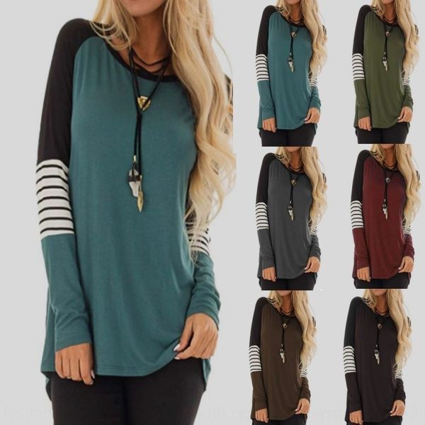 1y6lj women's new with round neck and color matching stripes new women's with round t-shirt t-shirt neck and color matching stripe, White
1y6lj women's new with round neck and color matching stripes new women's with round t-shirt t-shirt neck and color matching stripe, White