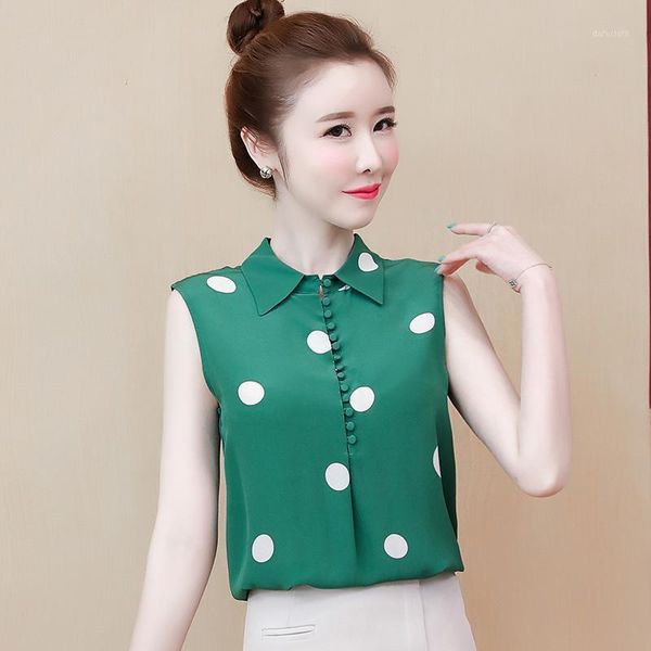 coigarsam french style sleeveless blouse women polka dot blusas womens and blouses green black 82111, White
coigarsam french style sleeveless blouse women polka dot blusas womens and blouses green black 82111, White