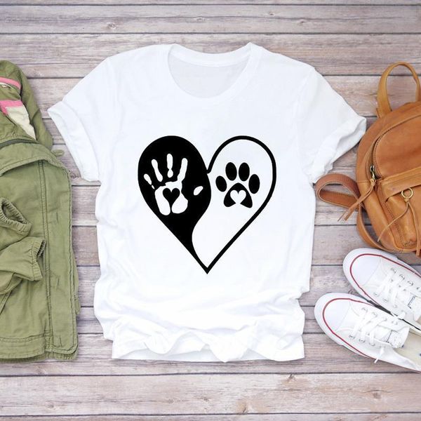 women t-shirts dog paw love animal pet style summer autumn cute ladies print lady womens graphic t shirt female tee t-shirt, White
women t-shirts dog paw love animal pet style summer autumn cute ladies print lady womens graphic t shirt female tee t-shirt, White