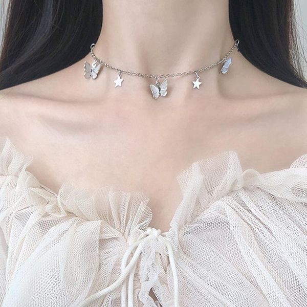 chokers fashion choker necklace lovely gold silver color butterfly stars chain necklaces for women summer holiday romantic gift jewelry, Golden;silver
chokers fashion choker necklace lovely gold silver color butterfly stars chain necklaces for women summer holiday romantic gift jewelry, Golden;silver