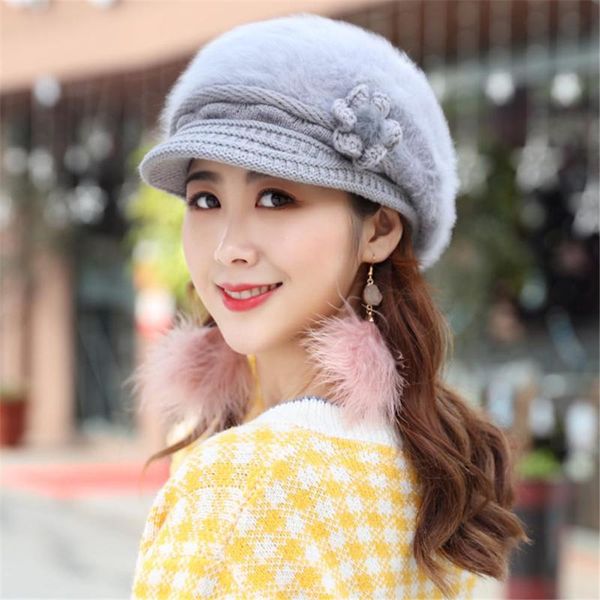 beanie/skull caps women's winter hair peaked knitted hat korea style warm beret fleece inside fashionable hats 2021, Blue;gray
beanie/skull caps women's winter hair peaked knitted hat korea style warm beret fleece inside fashionable hats 2021, Blue;gray