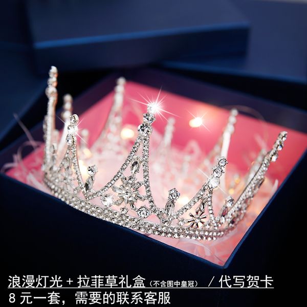 tnew bridal super fairy beauty crown 2020 simple headdress set hair wedding dress accessories, Silver
tnew bridal super fairy beauty crown 2020 simple headdress set hair wedding dress accessories, Silver