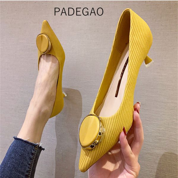 womens shoes 2020 high heels pumps elegant party ol casual fashion ladies shoes kitten heels lj201112, Black
womens shoes 2020 high heels pumps elegant party ol casual fashion ladies shoes kitten heels lj201112, Black