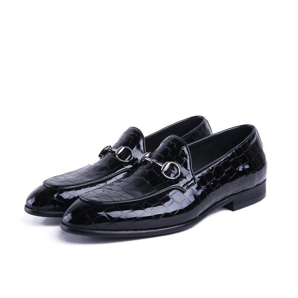 serpentine blue / black summer loafers men dress shoes patent leather casual shoes male wedding groom with buckle
serpentine blue / black summer loafers men dress shoes patent leather casual shoes male wedding groom with buckle