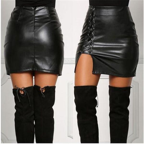 skirts fashion women side bandage black pu leather mini skirt female slim fit casual pencil high waist short bottoms
skirts fashion women side bandage black pu leather mini skirt female slim fit casual pencil high waist short bottoms