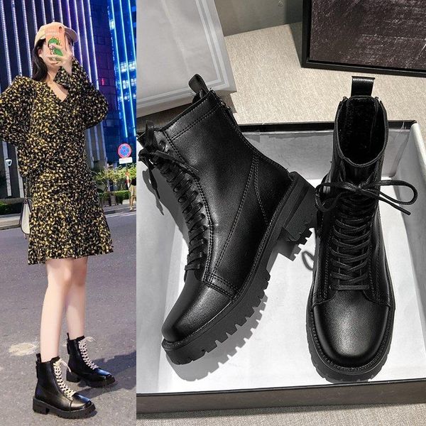 boots women new 2020 shoes round toe luxury designer booties ladies lace up rubber sports fashion med rock leather mid calf, Black
boots women new 2020 shoes round toe luxury designer booties ladies lace up rubber sports fashion med rock leather mid calf, Black