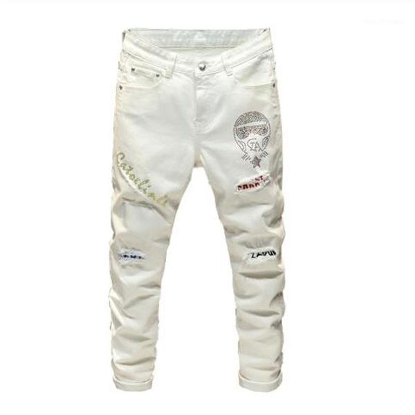 men's jeans men's male casual fashion crystal patchwork white streetwear slim fit patch design stretch denim pants trousers1, Blue
men's jeans men's male casual fashion crystal patchwork white streetwear slim fit patch design stretch denim pants trousers1, Blue