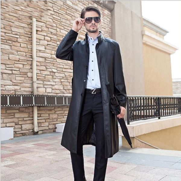 men's fur & faux mens sheepskin clothes fashion men stand collar long coat autumn winter double-breasted windproof plus size trench, Black
men's fur & faux mens sheepskin clothes fashion men stand collar long coat autumn winter double-breasted windproof plus size trench, Black